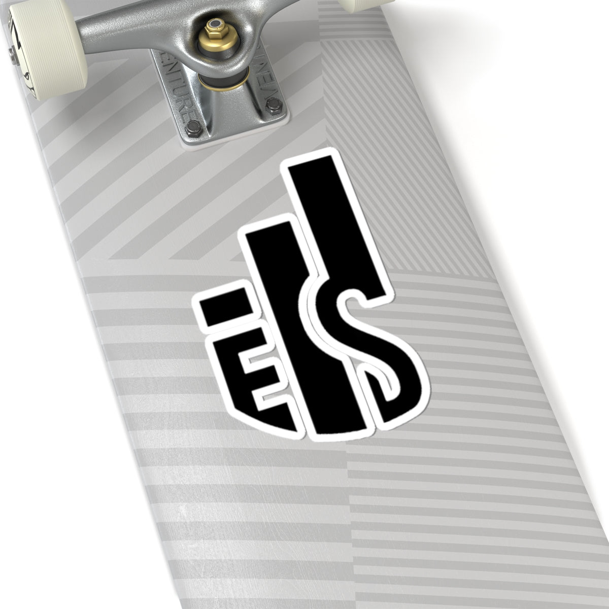 Minimalist Monogram Sticker - Black 'ES' Kiss-Cut Vinyl Decal