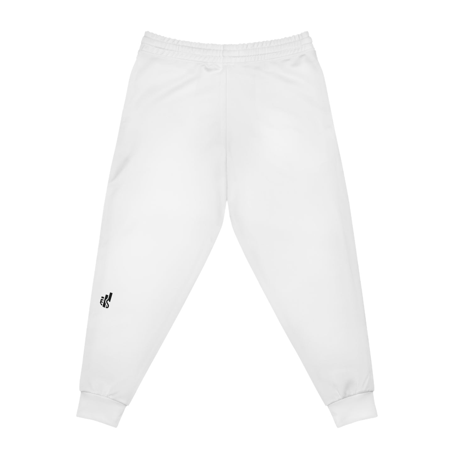 White Athletic Joggers — All-Over Print Casual Sweatpants