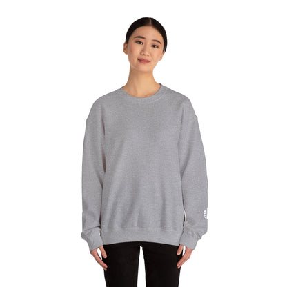 White Crewneck Sweatshirt — Classic Unisex Pullover