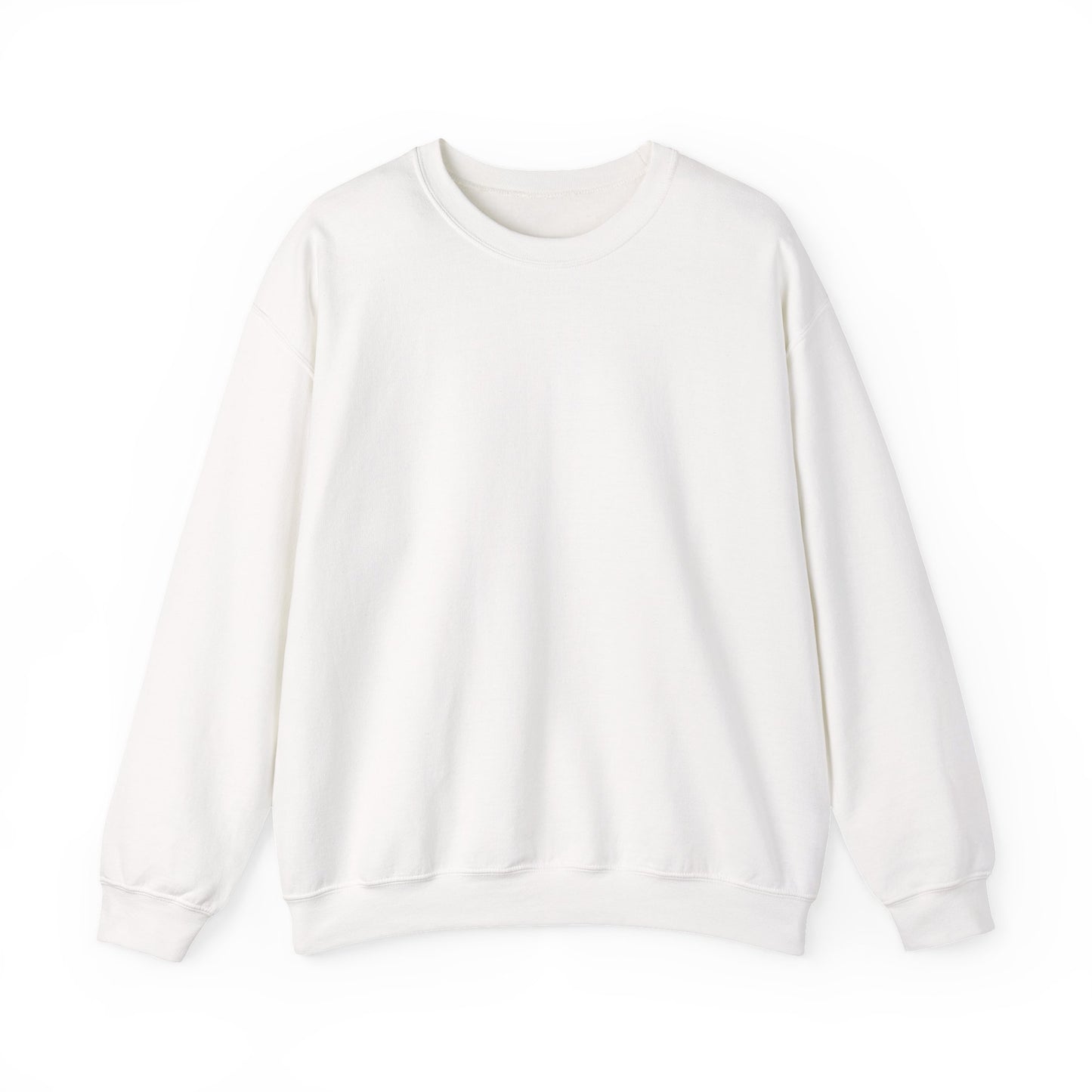 White Crewneck Sweatshirt — Classic Unisex Pullover